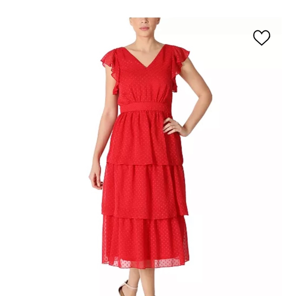 Julia Jordan Chiffon Midi Dress